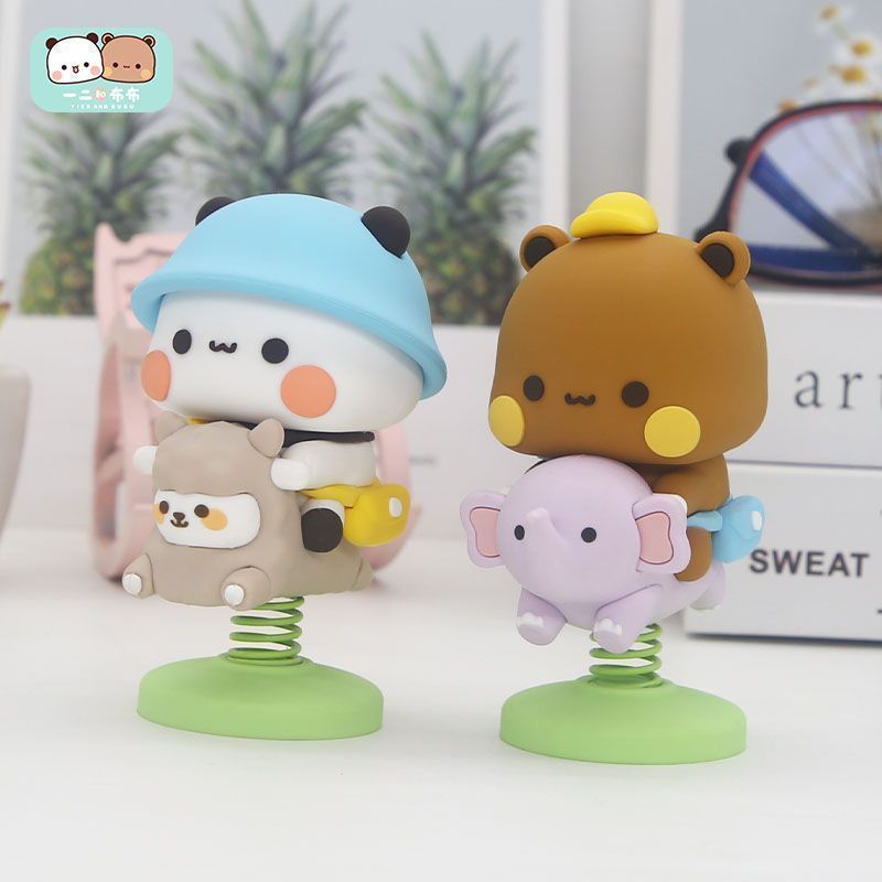 Tech Car Accessories - Yier Bubu Spring Swing Figurine Cute