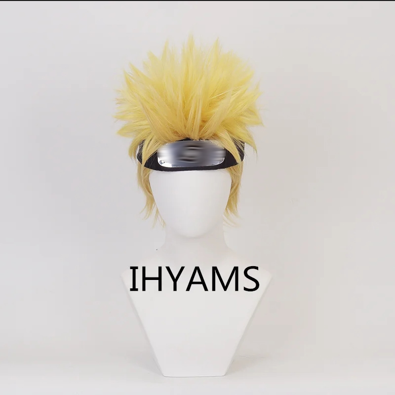 Tech Accessories For Men - Uzumaki Cosplay Wigs 30cm Short Golden