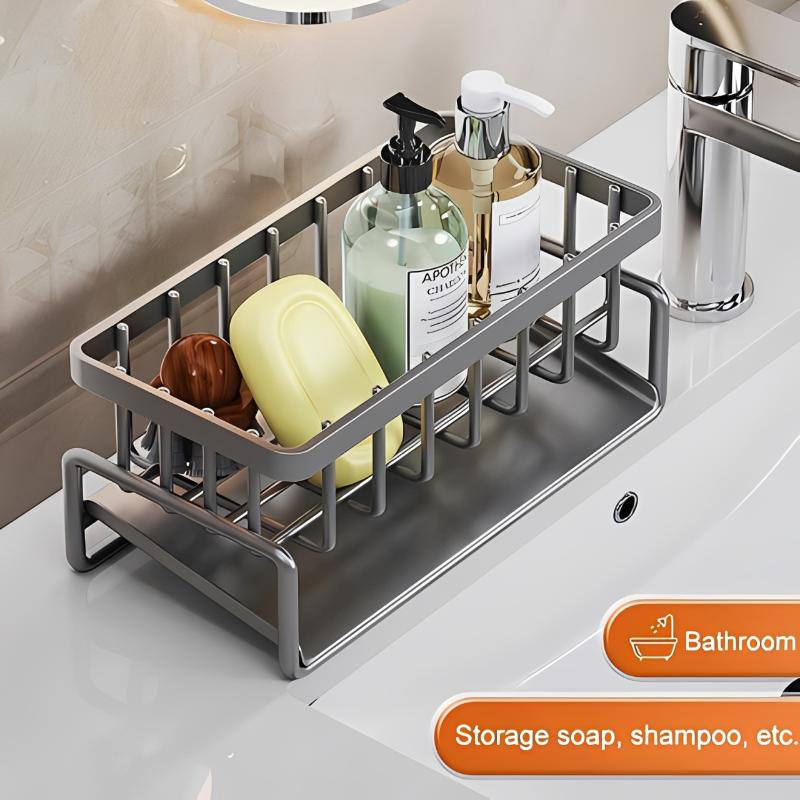 Sponge Drainer Rack With Towel - Tech Accessories Organizer ulasan dan harga