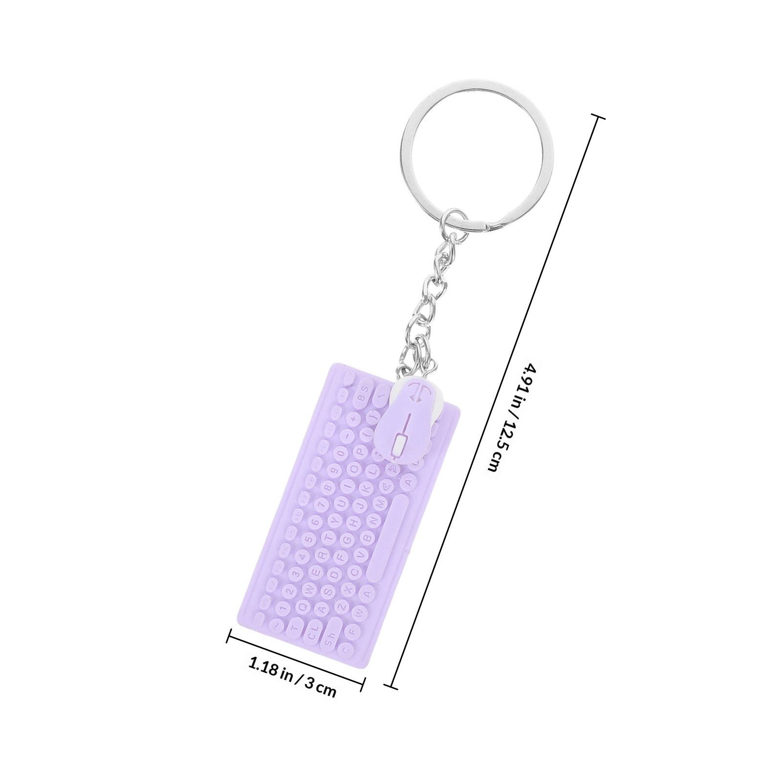 Mini Keyboard Mouse Keychain C - Tech Girl Accessories ulasan dan harga