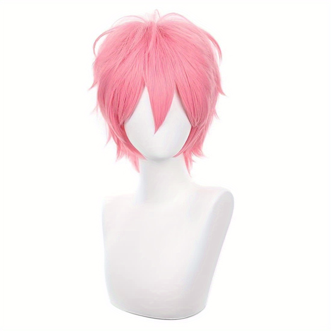 Short Pink Cosplay Wig Short S - Tech Accessories For Men ulasan dan harga