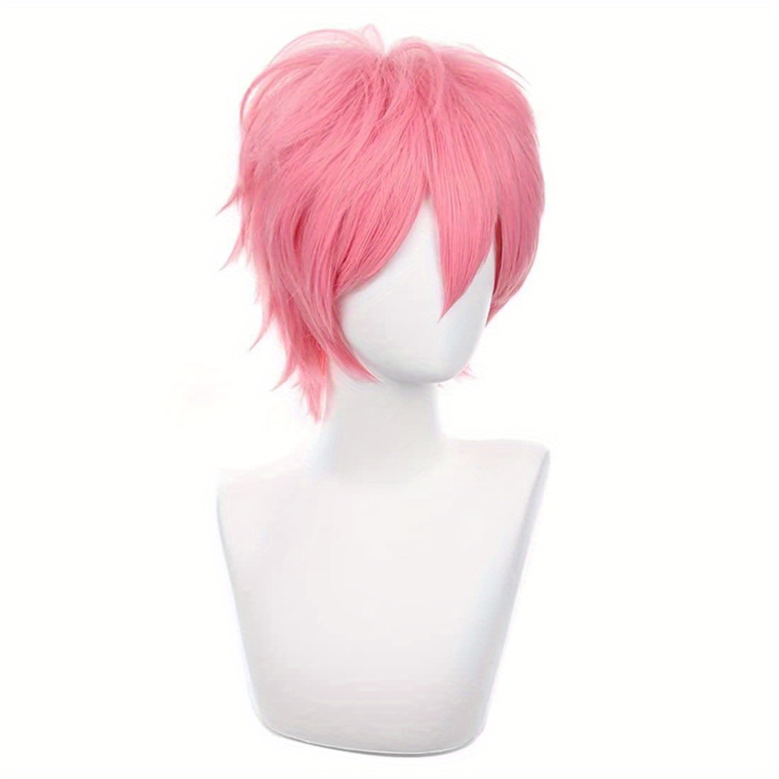 Short Pink Cosplay Wig Short S - Tech Accessories For Men ulasan dan harga