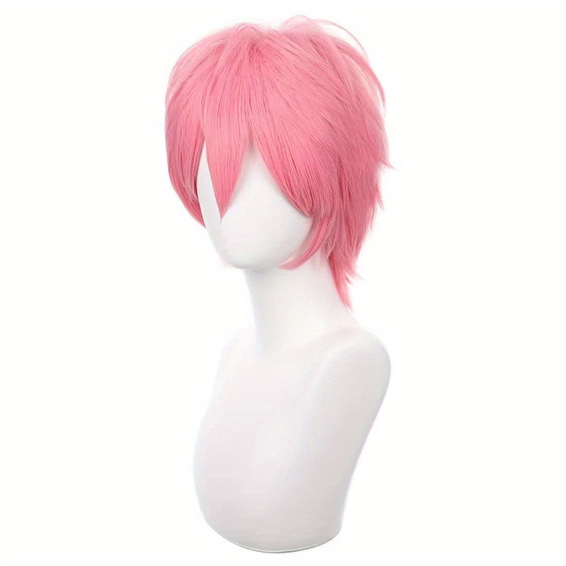 Short Pink Cosplay Wig Short S - Tech Accessories For Men ulasan dan harga
