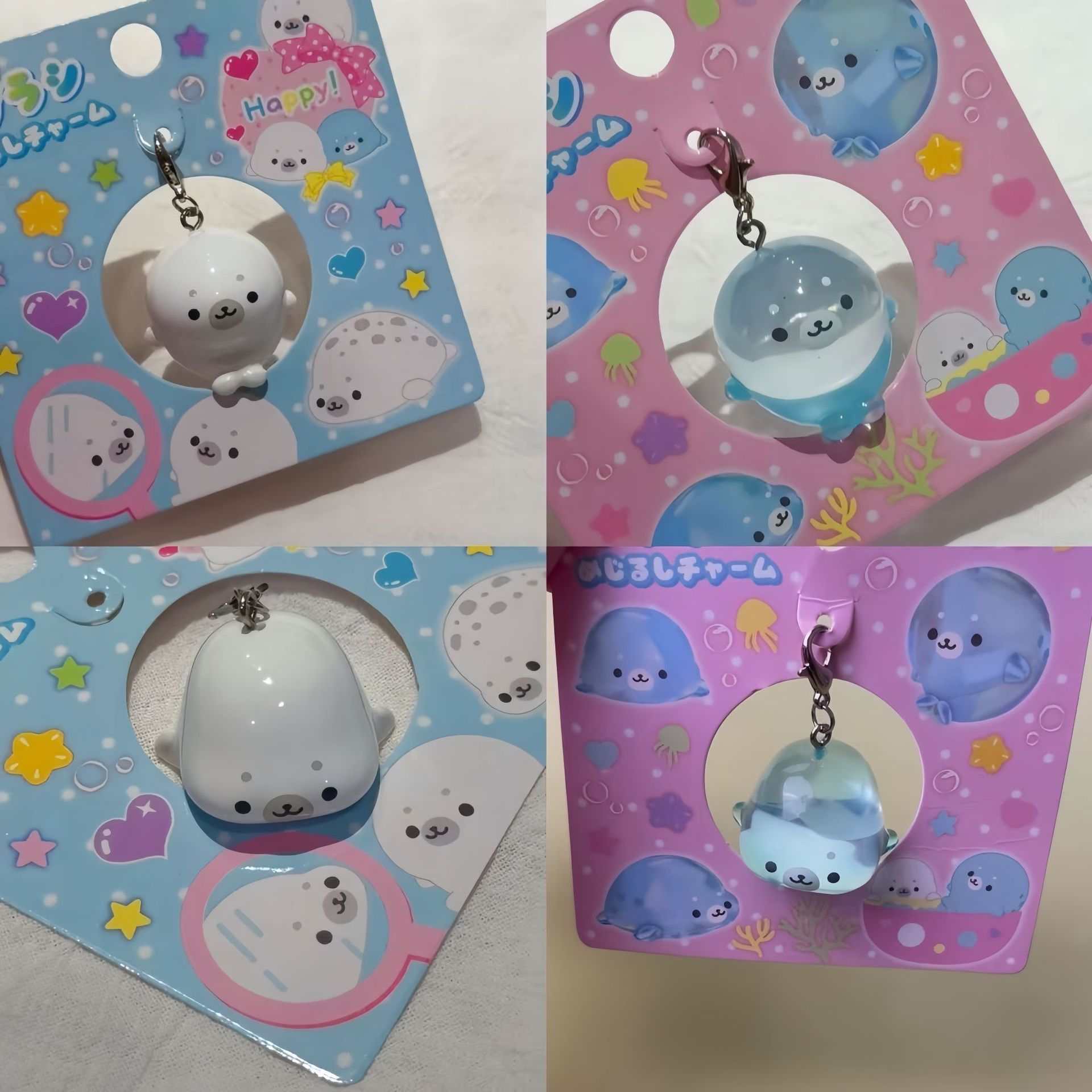 INS Cute 3D Seal Keychain Soli - Tech Girl Accessories ulasan dan harga