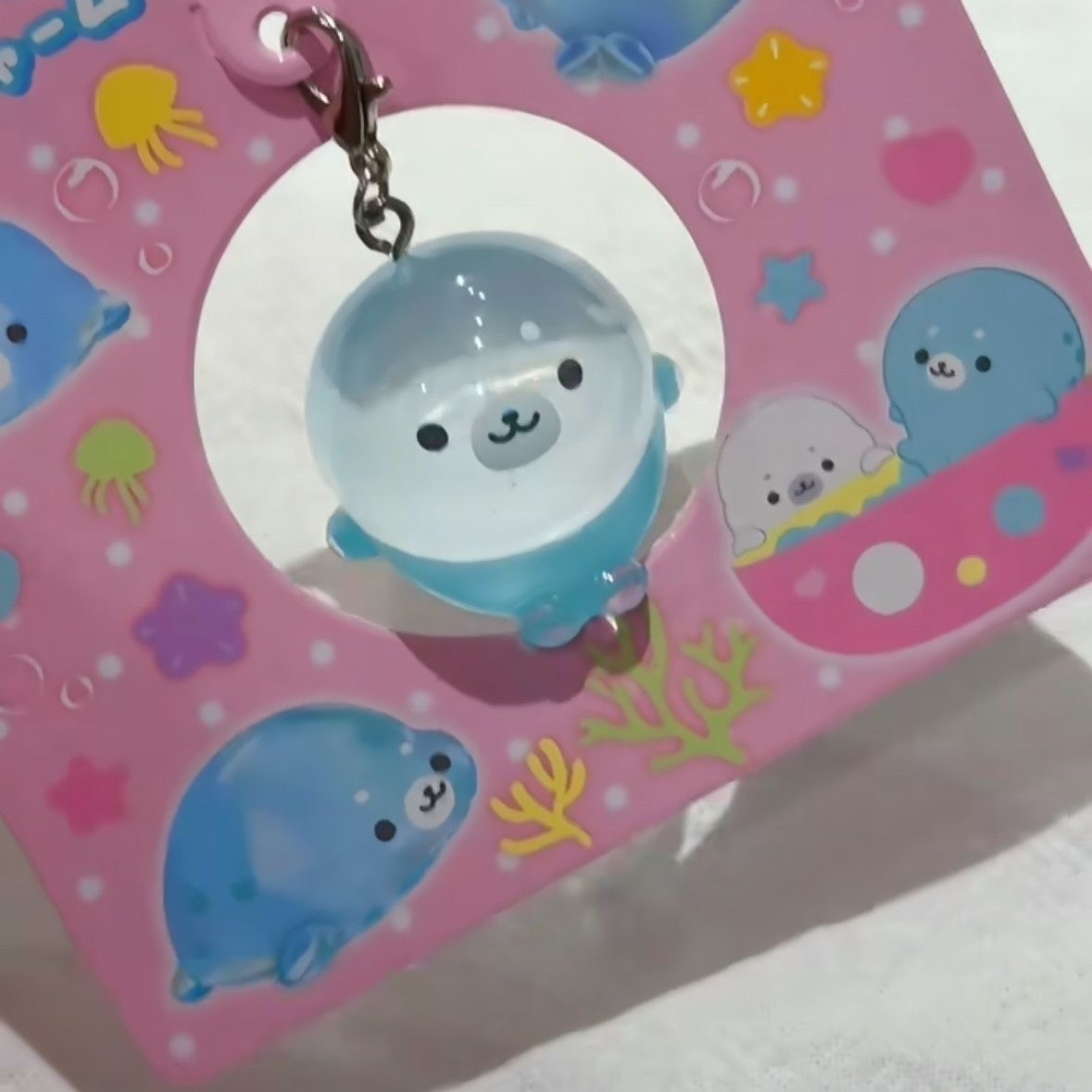 INS Cute 3D Seal Keychain Soli - Tech Girl Accessories ulasan dan harga