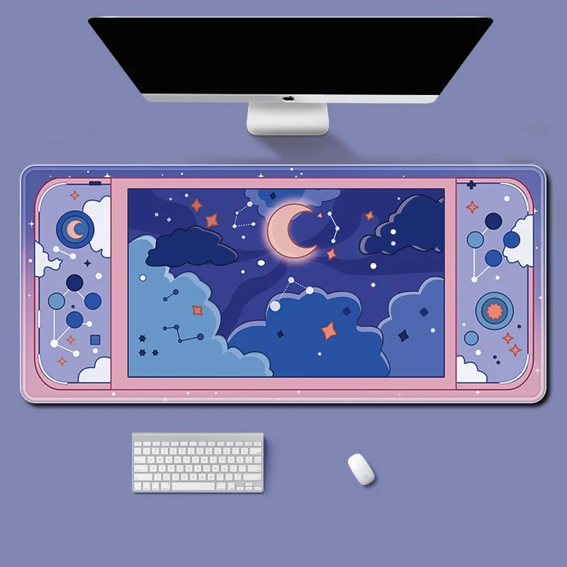 Moon and Stars Large Desk Mat  - Tech Desktop Accessories ulasan dan harga
