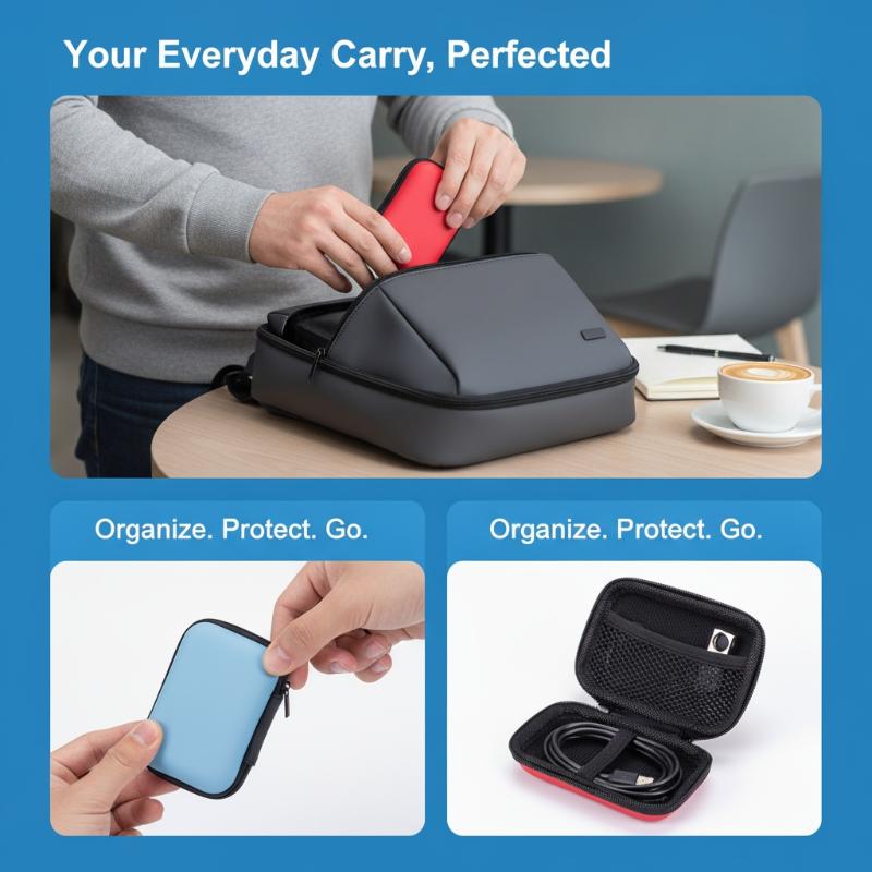 Shockproof EVA Tech Accessory  - Tech Accessories Organizer Pouch ulasan dan harga