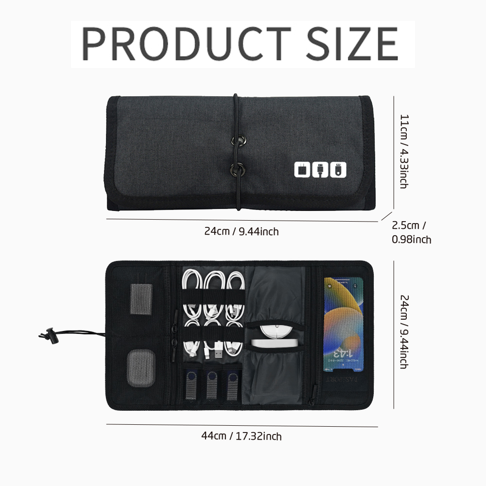Tech Organizer Bag Cable Stora - Tech Accessories Organizer Pouch ulasan dan harga