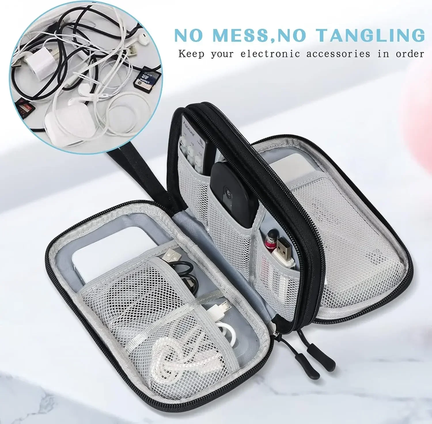 Travel Cable Bag Portable Digi - Tech Accessories Organizer ulasan dan harga
