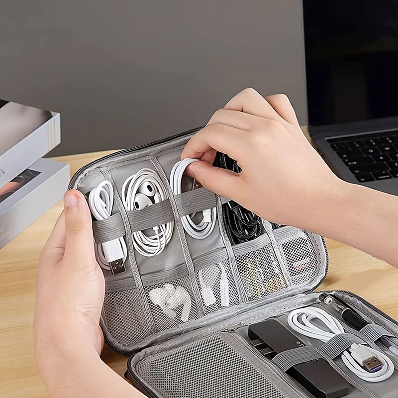 1 Pack Portable Electronic Acc - Tech Accessories Organizer Pouch ulasan dan harga