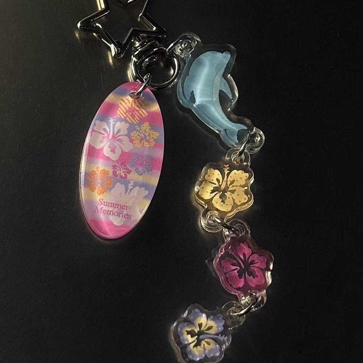Summer Hawaiian Dolphin Hibisc - Tech Girl Accessories ulasan dan harga